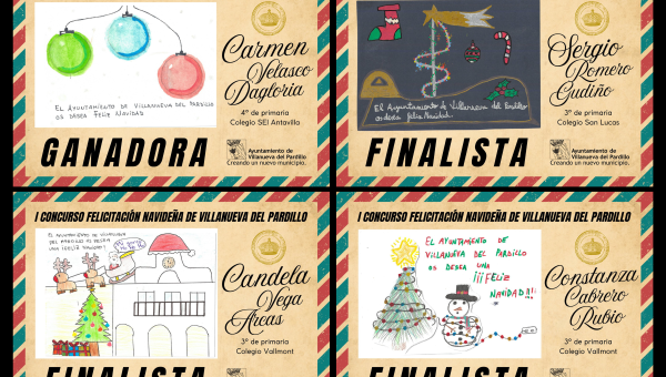 Ganadores del Concurso para la felicitación navideña de Villanueva del Pardillo